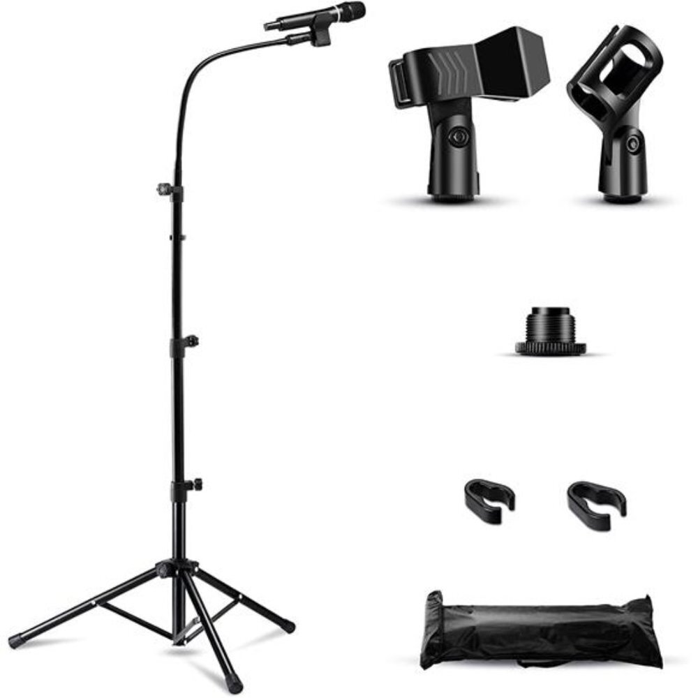 Stylish Metal Mic Stand - Adjustable Height & 360 Boom Arm